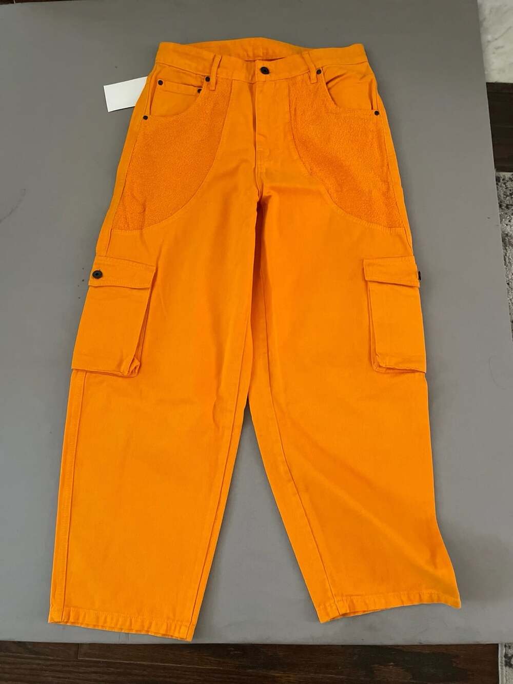 Cheetos Cargo Pants Orange Wide Leg